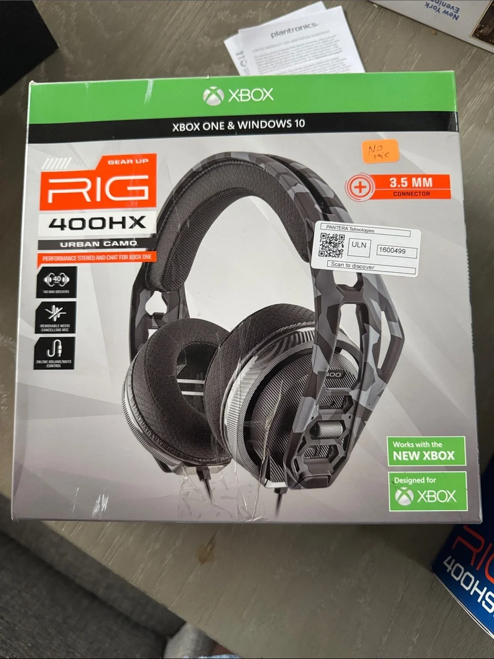 400HX Urban Camo Gaming Headset for Xbox - Gray Camo